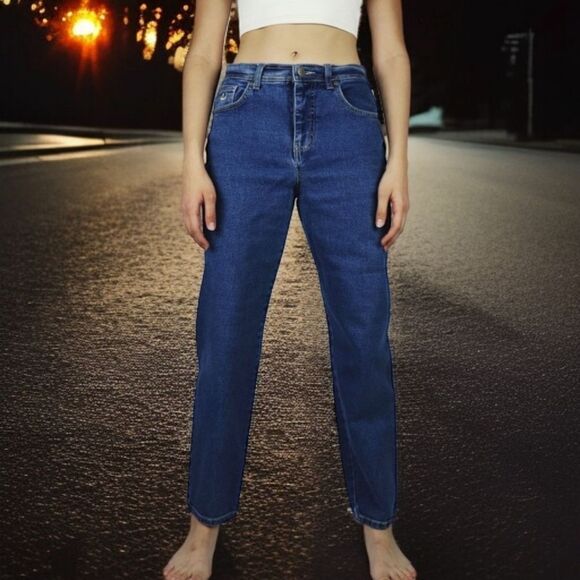 Gloria Vanderbilt Denim Jeans Sz 16 M Tapered Red Label Blue Med Wash High Rise. - Picture 10 of 16